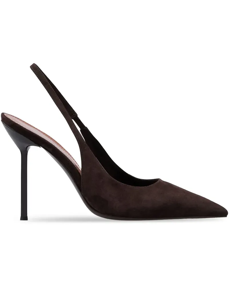Paris Texas Spitze Slingback-Pumps 105mm - Braun Braun