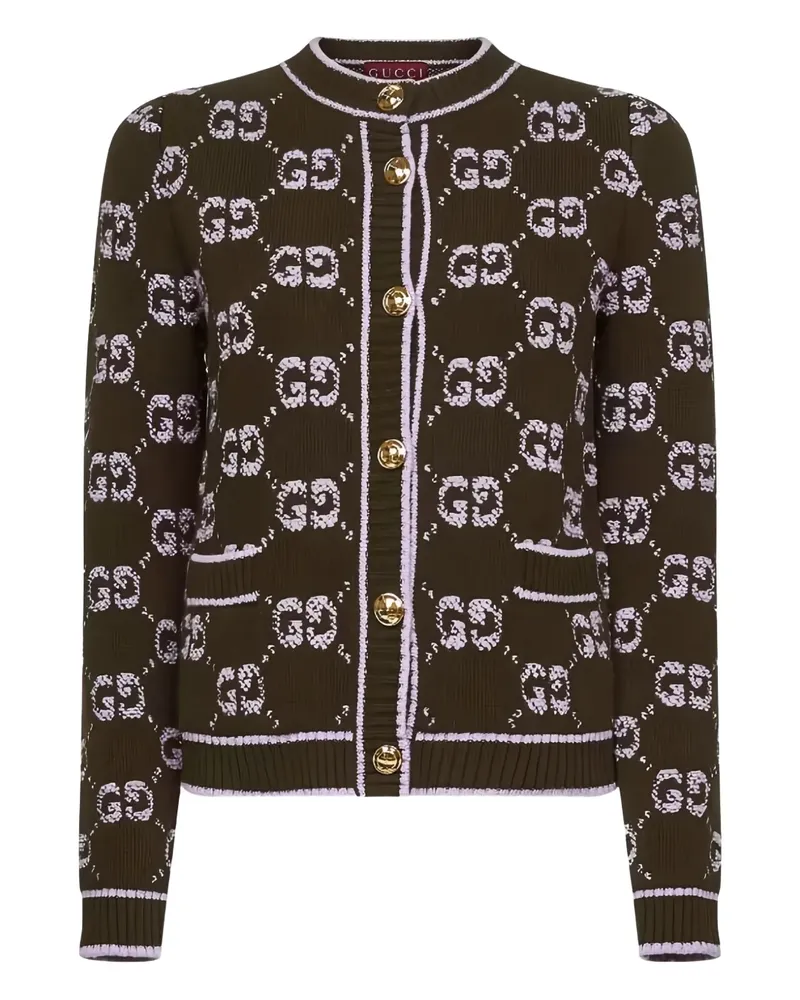 Gucci Jacquard-Cardigan mit Taschen - Grün Grün