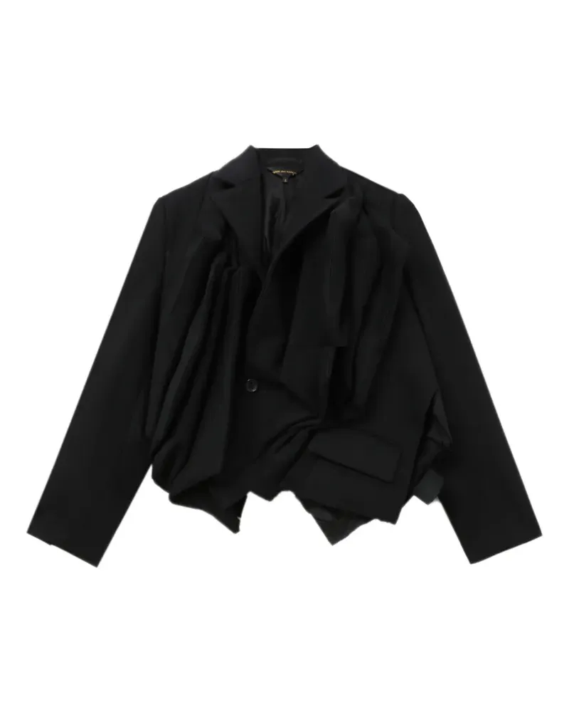 Comme des Garçons draped wool jacket - Schwarz Schwarz
