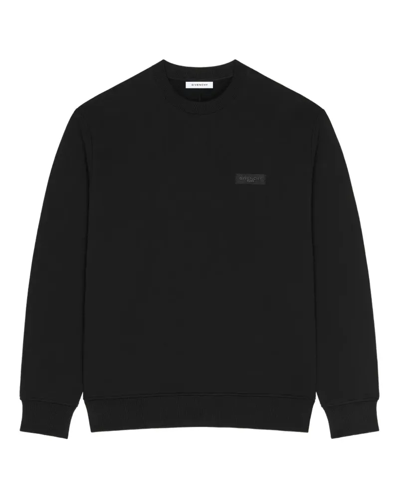 Givenchy Sweatshirt aus Fleece mit  Paris-Ripsband - Schwarz Schwarz