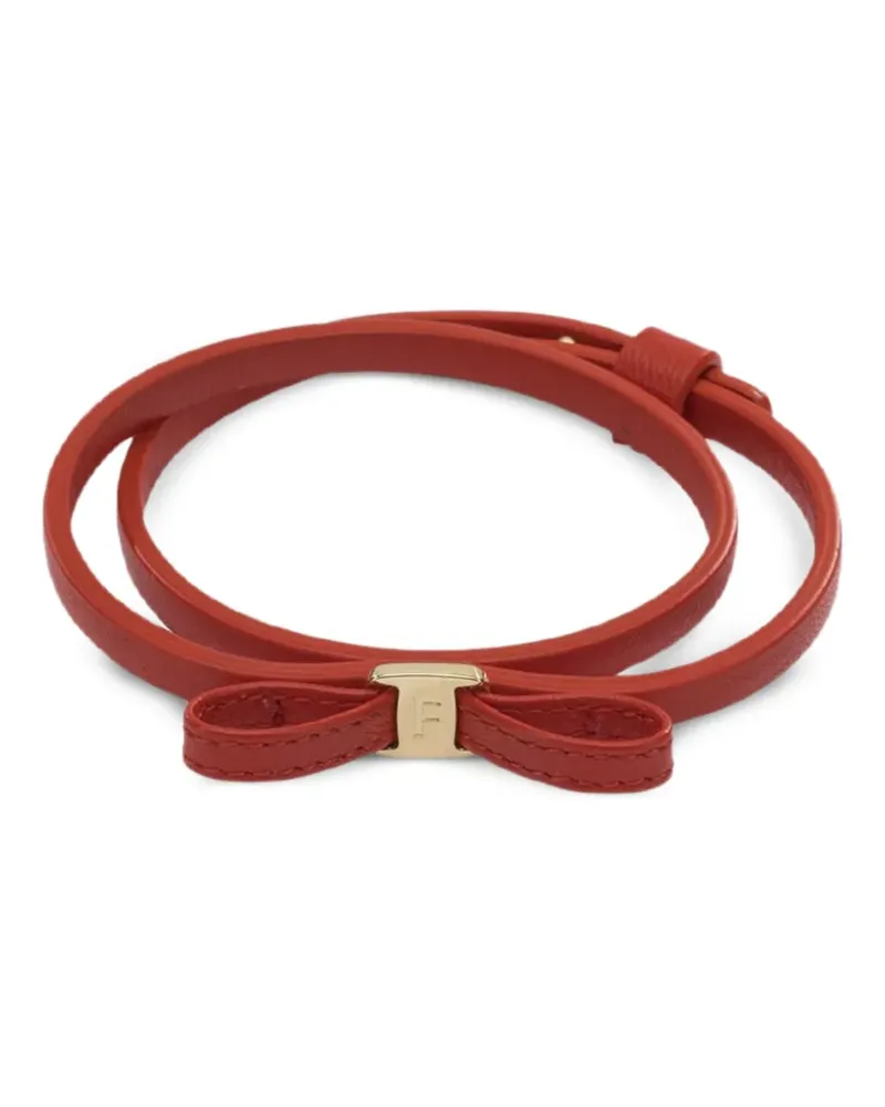 Ferragamo Armband mit Schleife - Rot Rot