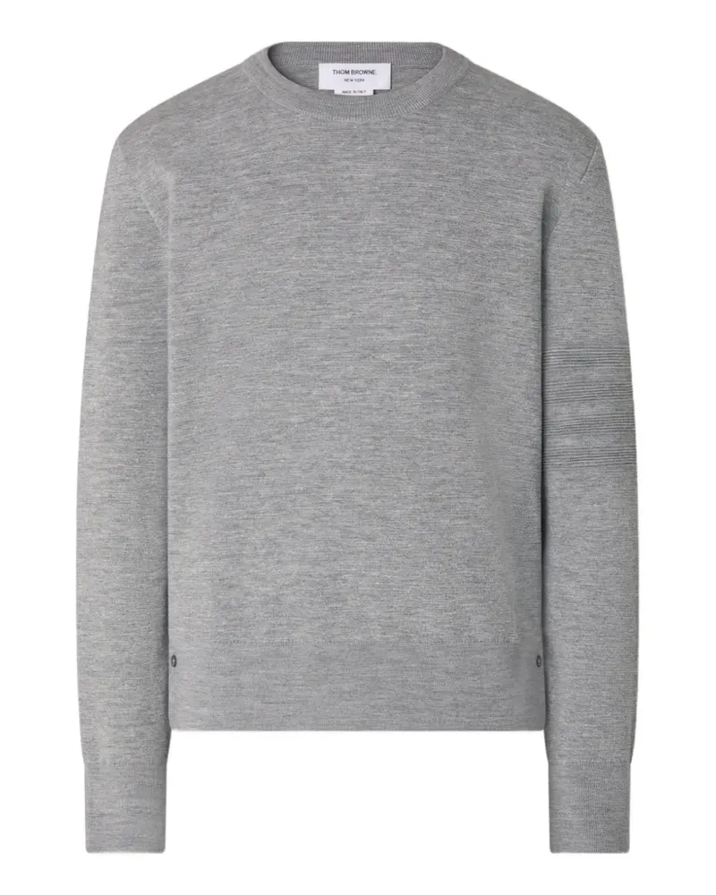 Thom Browne 4-Bar Ottoman Milano Pullover - Grau Grau