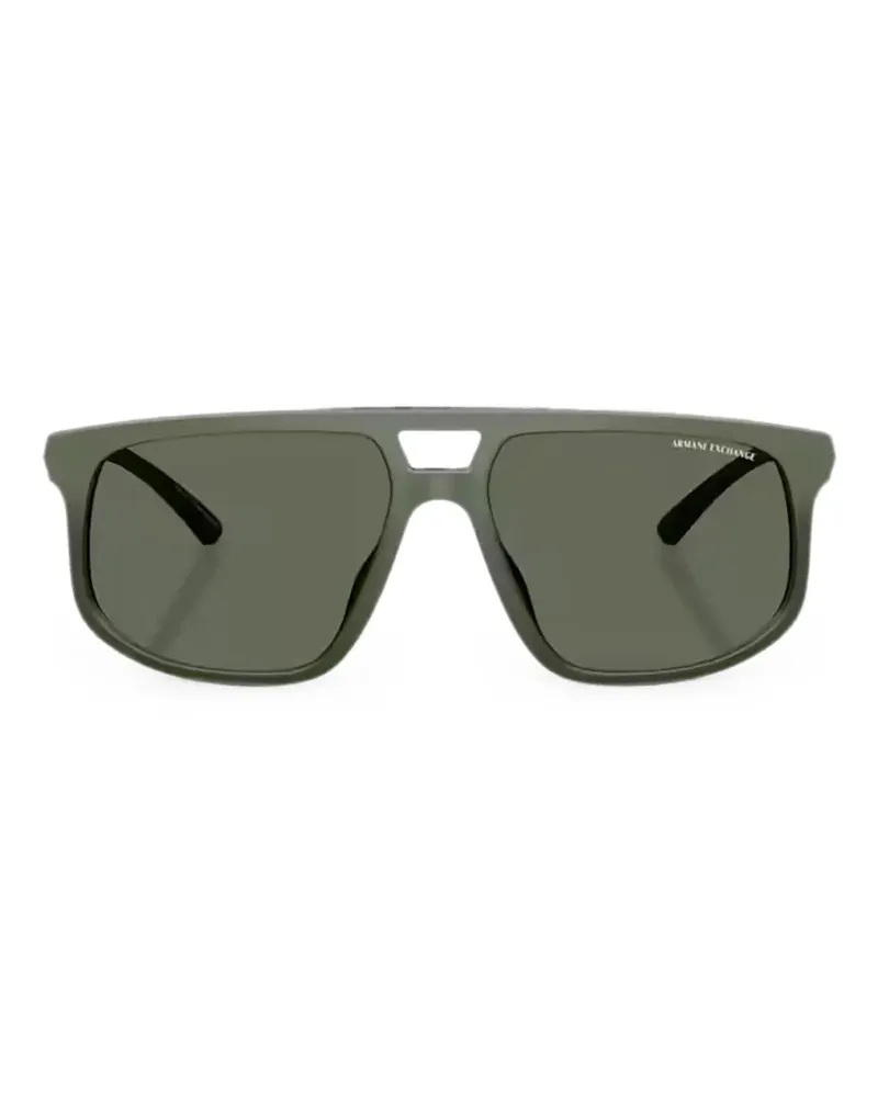 Armani Exchange Sonnenbrille mit geometrischem Gestell - Grau Grau
