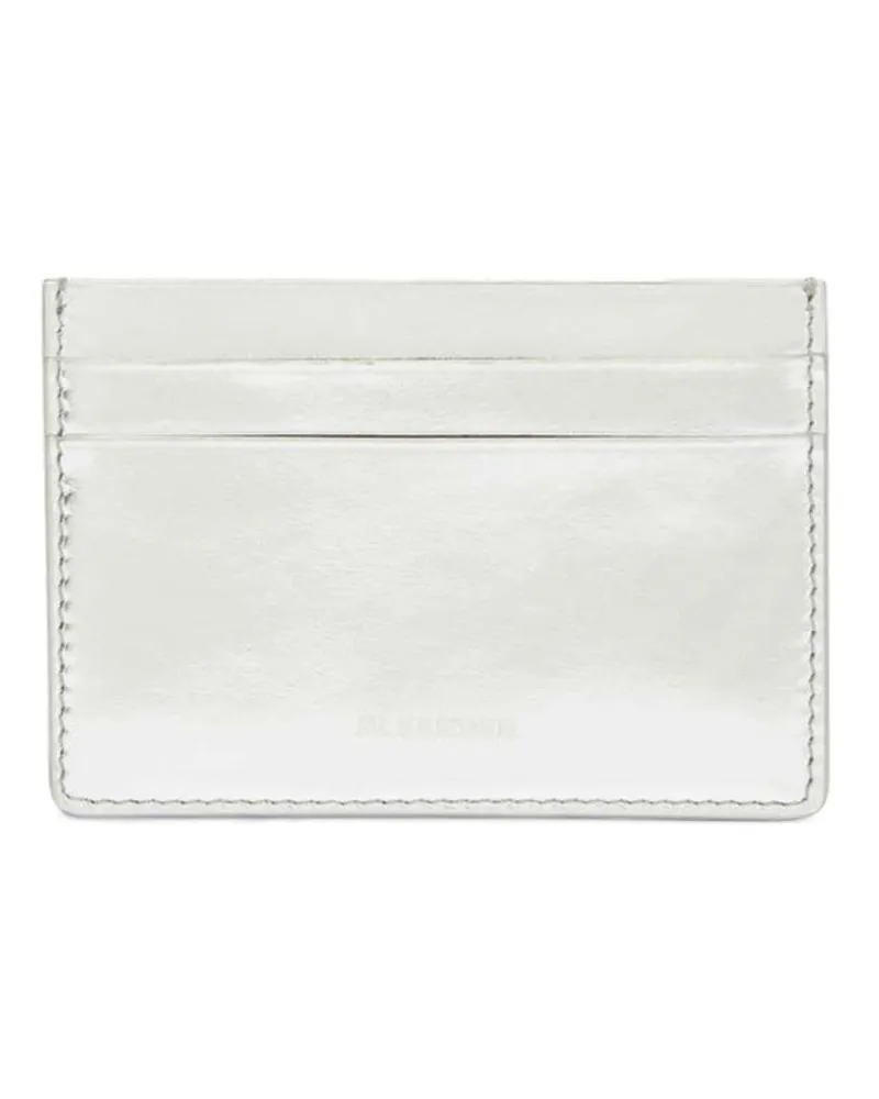 Jil Sander Kartenetui mit Logo-Stempel Grau