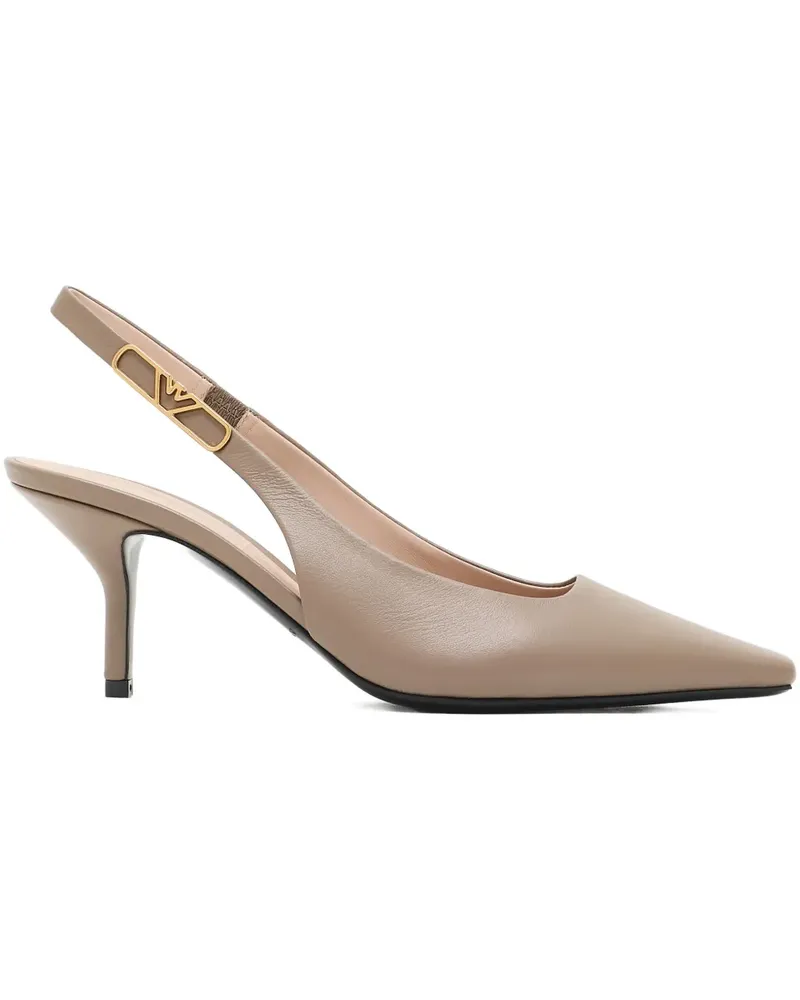 Emporio Armani Spitze Slingback-Pumps 65mm - Nude Nude