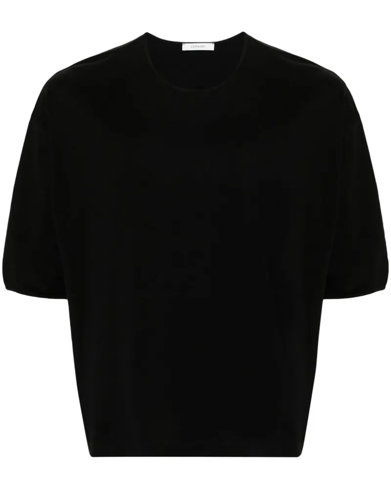 Christophe Lemaire T-Shirt aus mercerisierter Baumwolle - Schwarz Schwarz