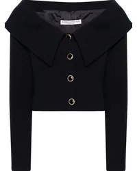 Alessandra Rich Schulterfreier Blazer Blau