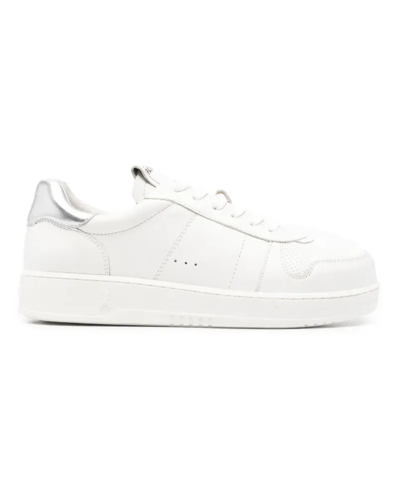 Patrizia Pepe leather perforated sneakers - Weiß Weiß