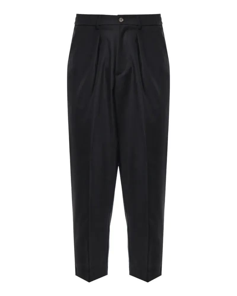 Giuliano Galiano Hans pleated elasticated-waistband trousers - Schwarz Schwarz