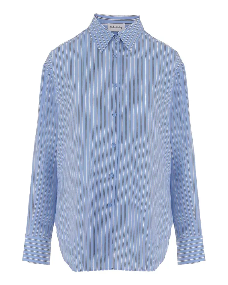FRANKIE Shop Peri striped long-sleeve shirt - Blau Blau