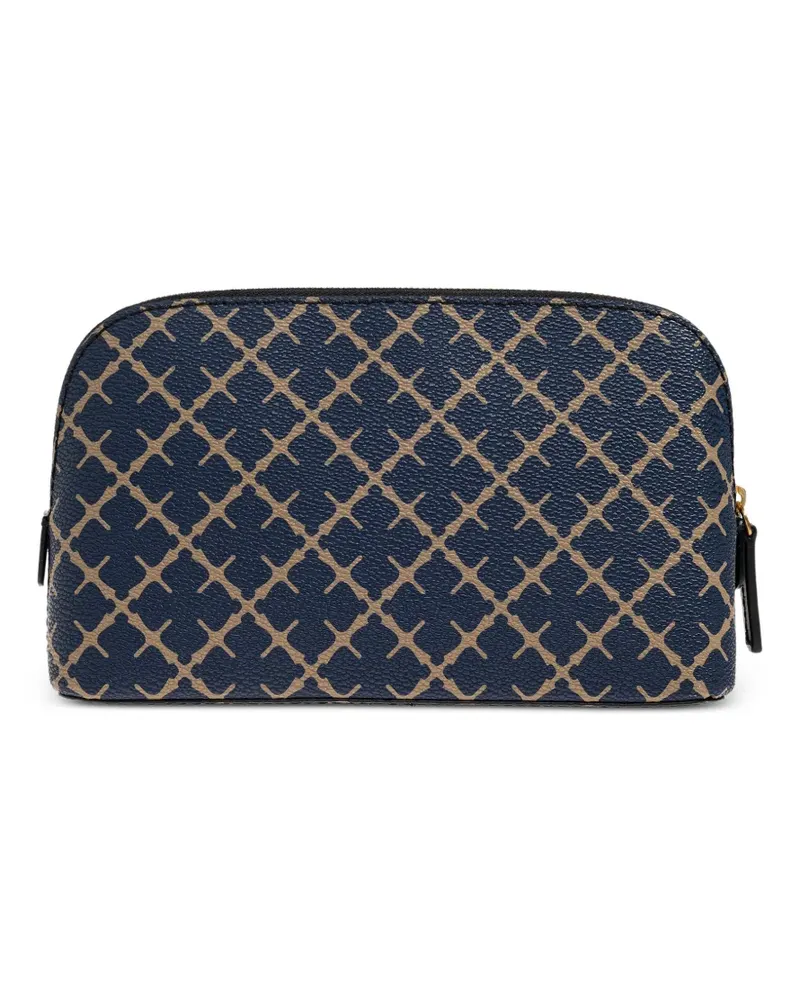 By Malene Birger Gemusterte Kosmetiktasche mit Reißverschluss - Blau Blau