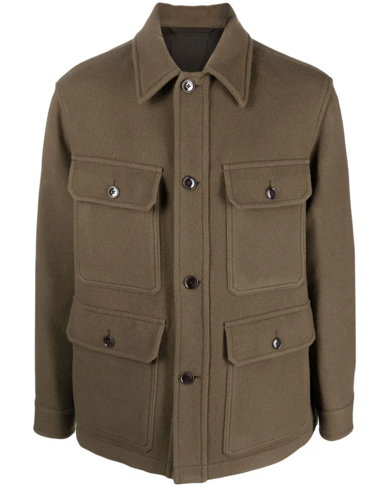 Christophe Lemaire Hemdjacke mit Knopfleiste - Grün Grün