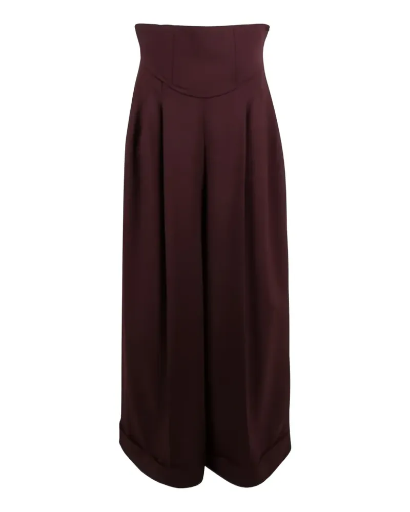 Antonio Marras high-waisted wide trousers - Braun Braun