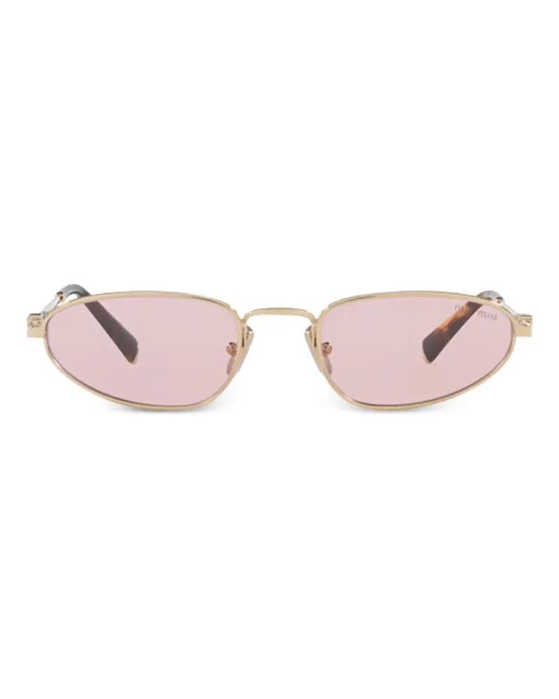 Miu Miu oval-frame sunglasses - Gold Gold