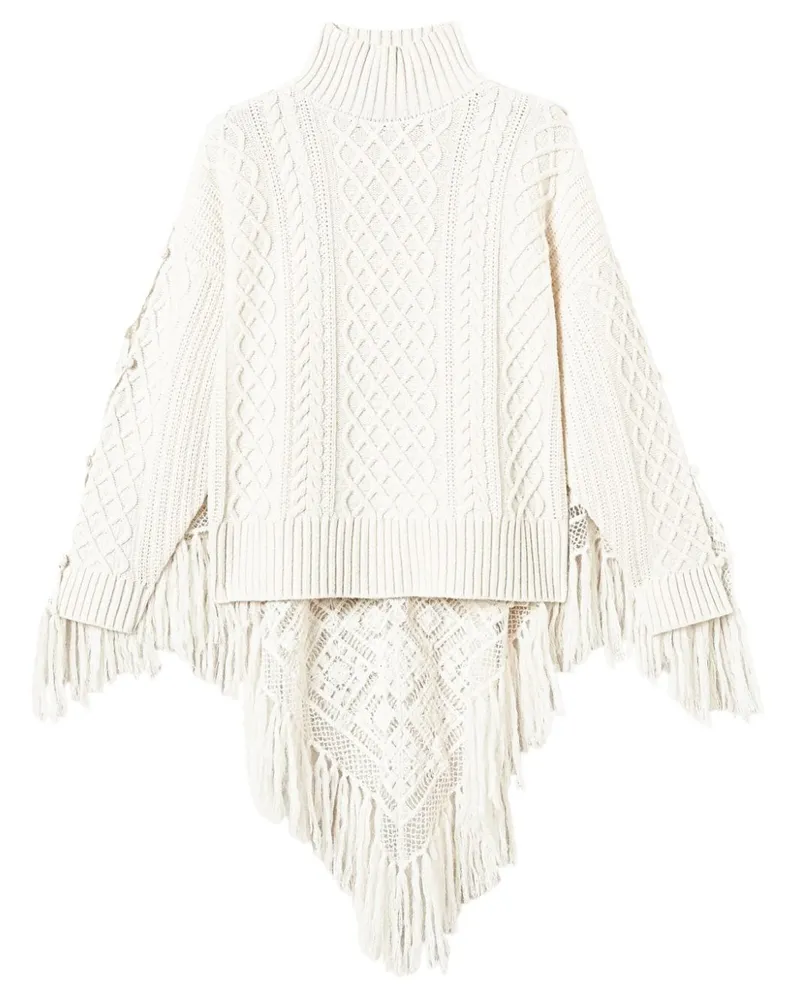 Twin-Set Pullover mit Schaldetail - Nude Nude