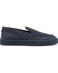 Giorgio Armani Loafer aus Nubukleder Blau