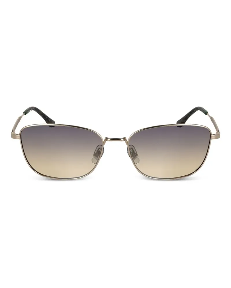 Lacoste Sonnenbrille mit eckigem Gestell - Gold Gold
