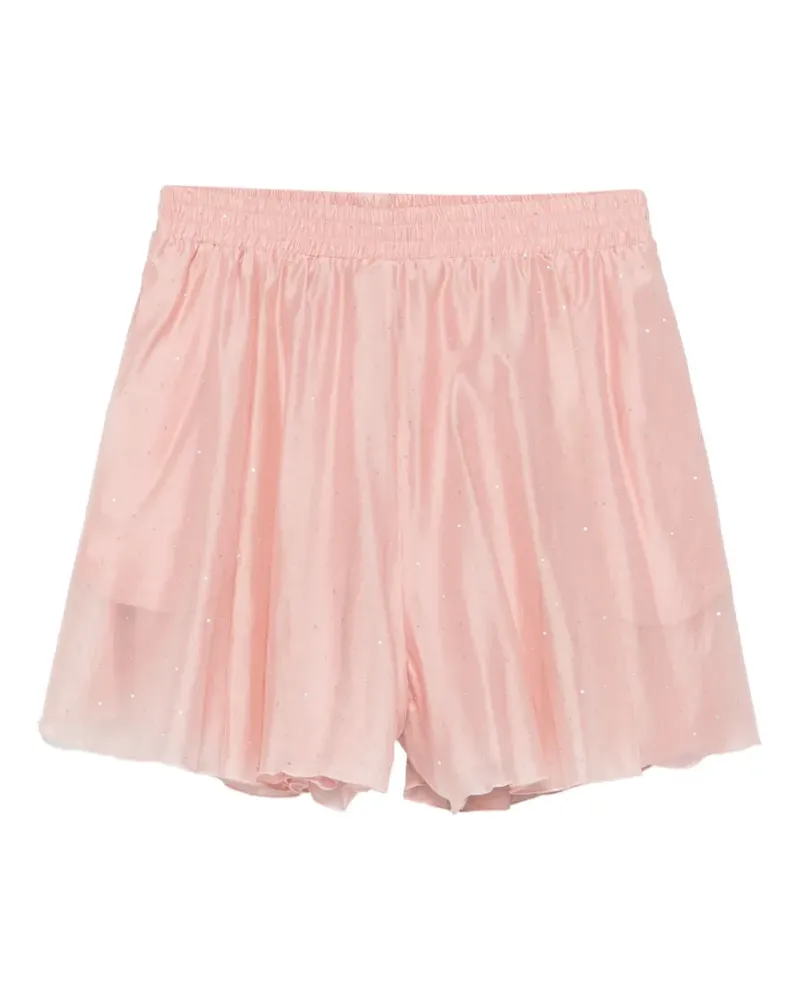 ACTUALEE rhinestone-embellished shorts - Rosa Rosa