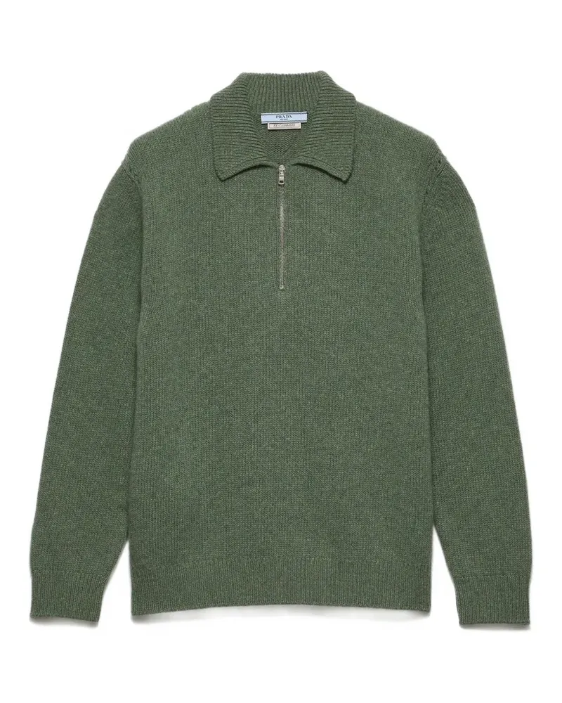 Prada Poloshirt aus reinem Kaschmir - Grün Grün