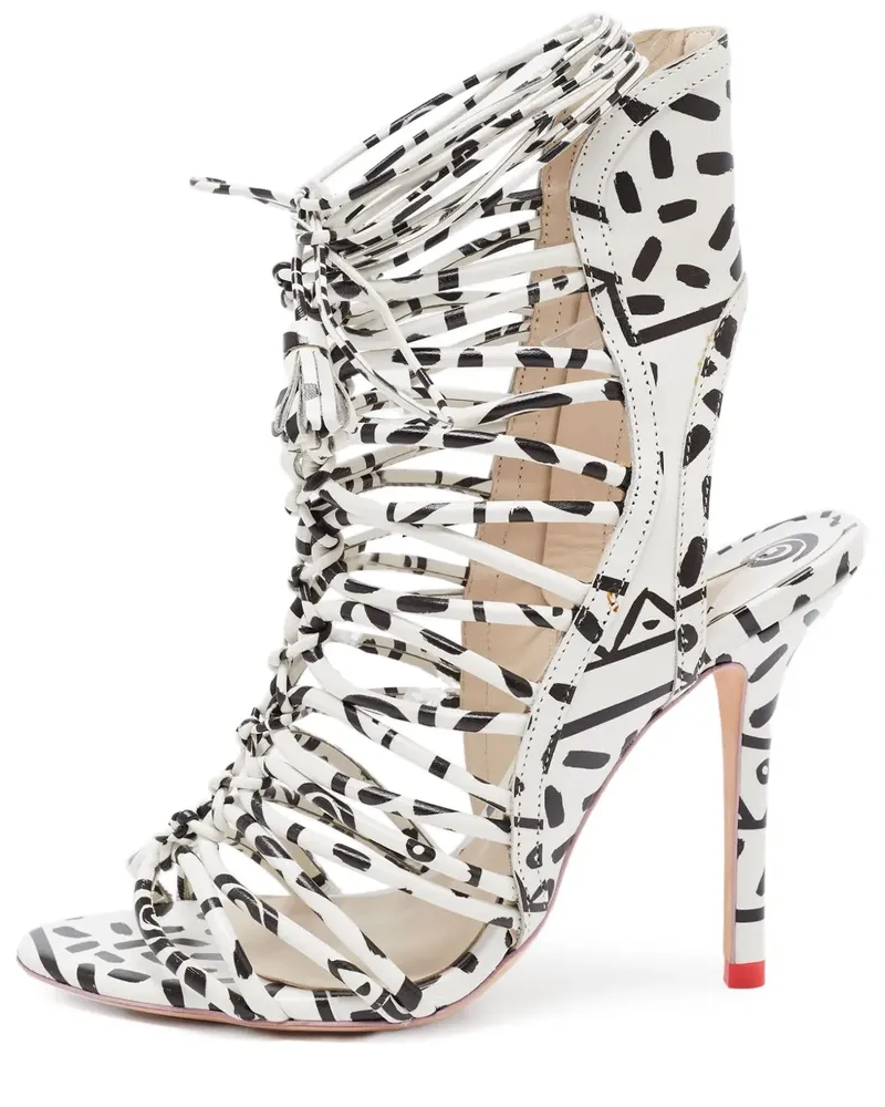 Sophia Webster Pre-owned Riemensandalen 110mm - Weiß Weiß