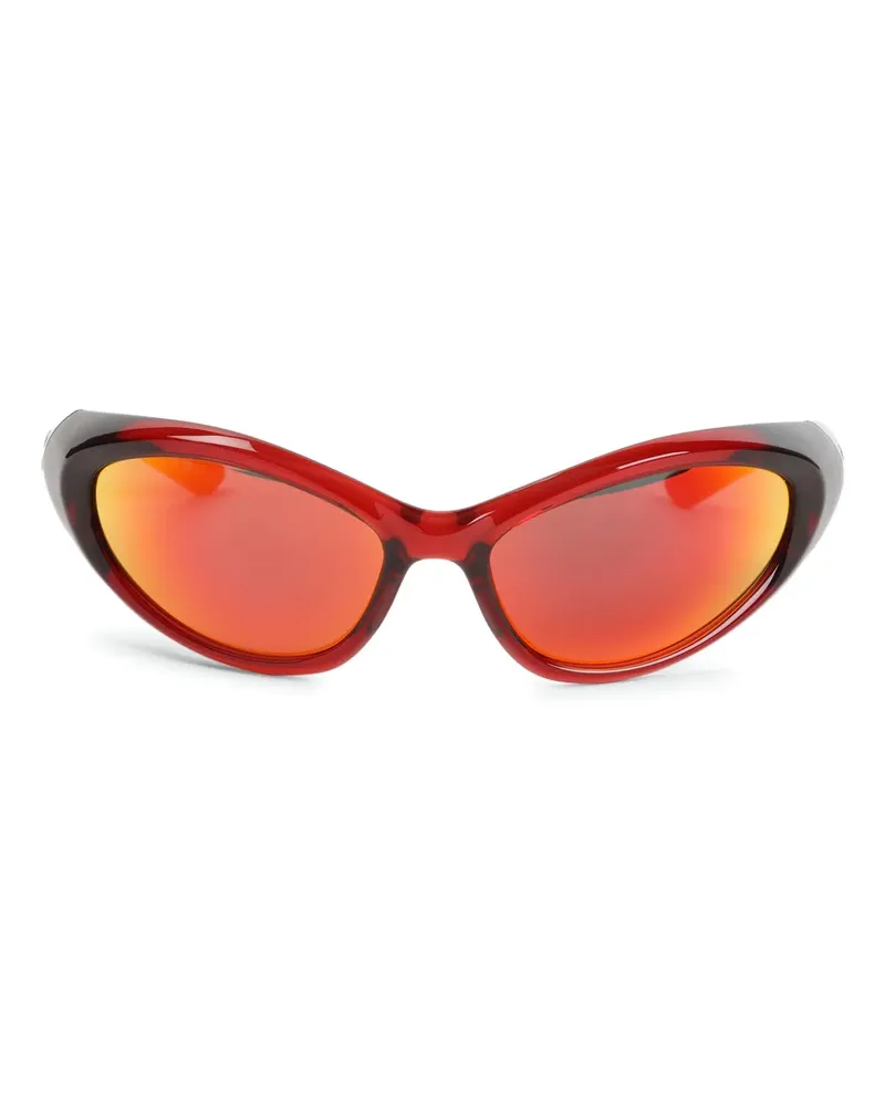 Balenciaga Klassische Cat-Eye-Sonnenbrille - Rot Rot