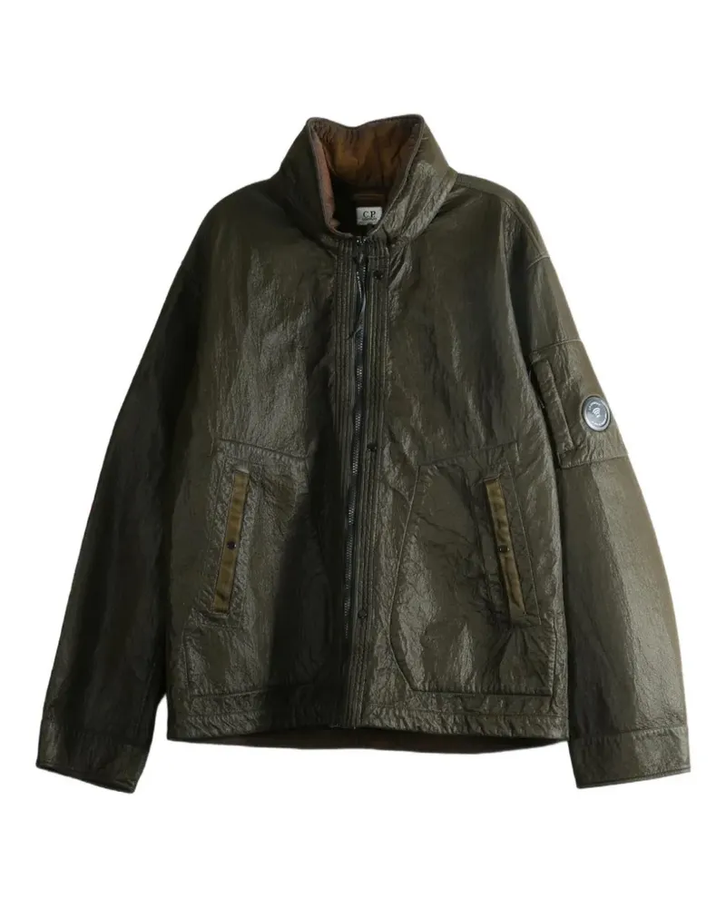 C.P. Company high-neck lens-detail jacket - Grün Grün