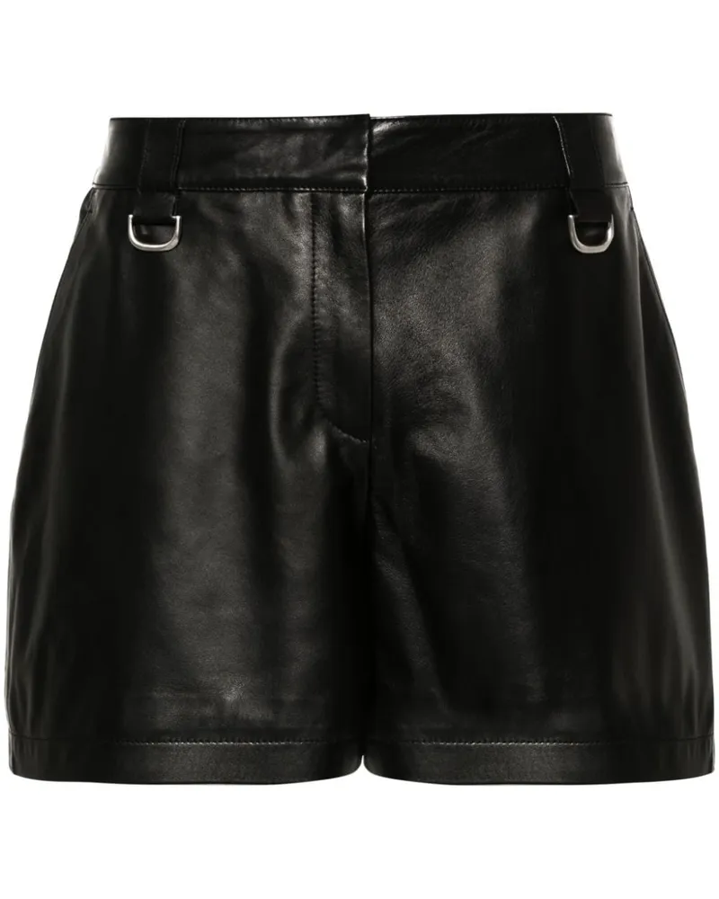 OFF-WHITE Ledershorts mit hohem Bund - Schwarz Schwarz