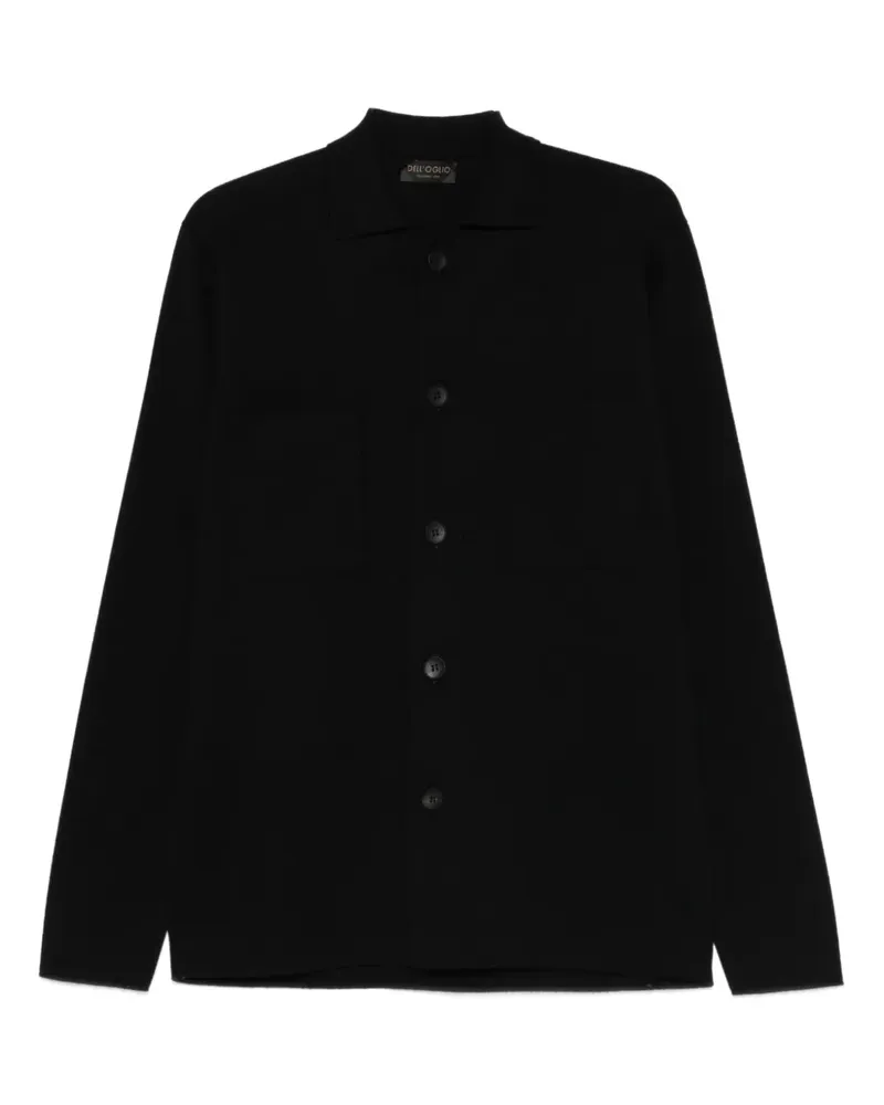 Dell'oglio buttoned pocket shirt - Schwarz Schwarz