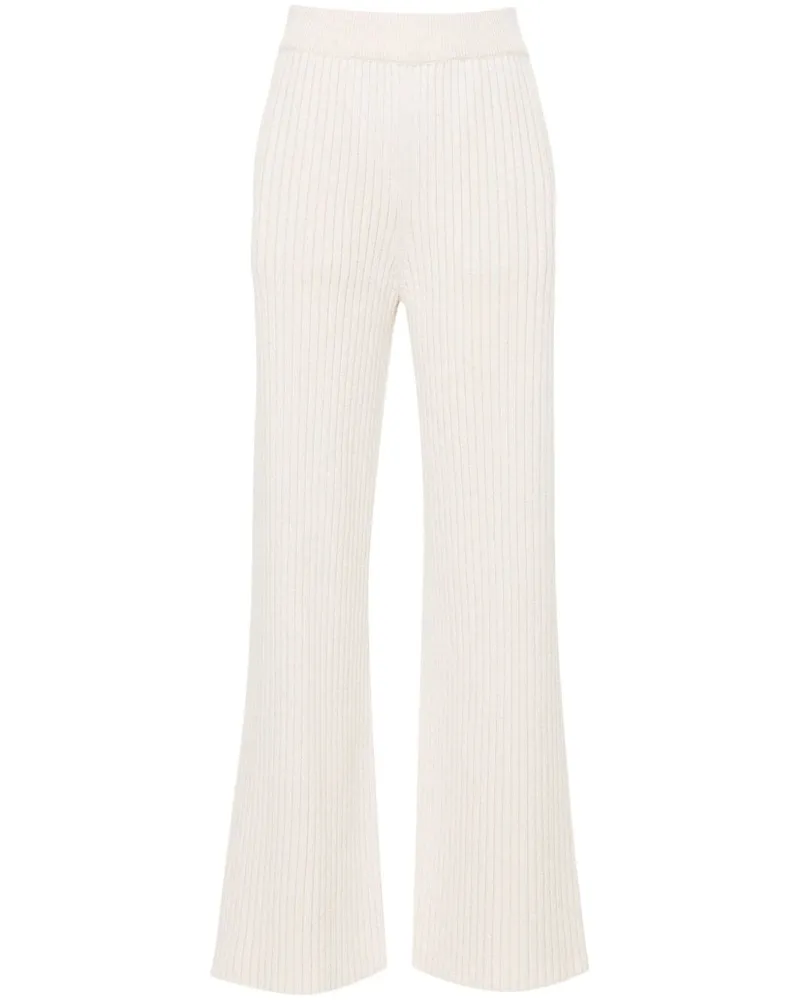 Eleventy Grob gerippte Hose - Nude Nude