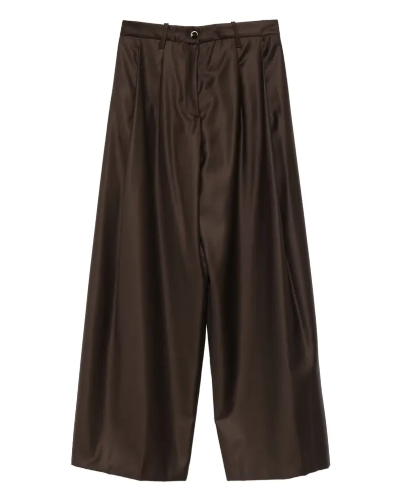 nine:inthe:morning Palazzohose mit Falten - Braun Braun