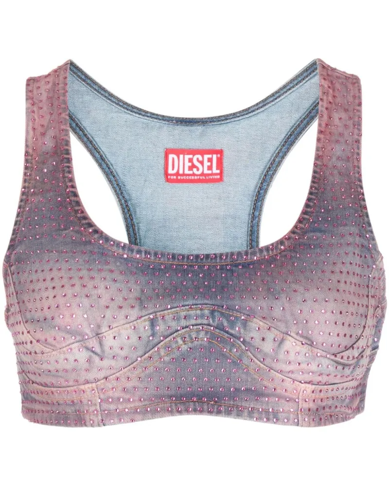 Diesel Top mit Strass - Rosa Rosa