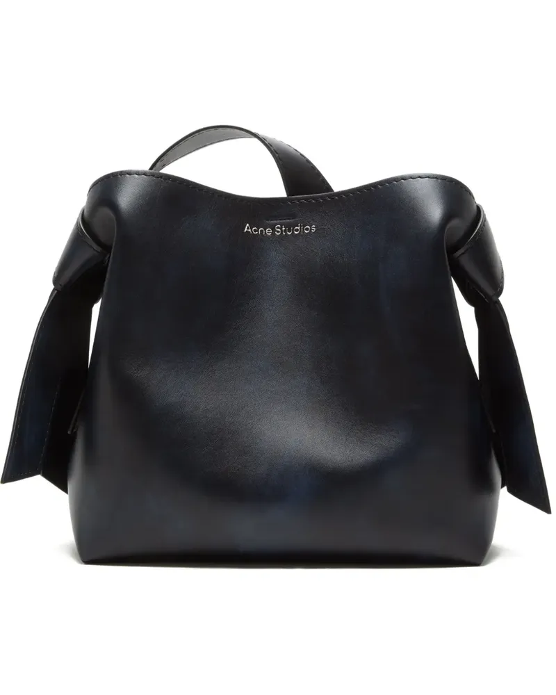 Acne Studios knot-detail leather shoulder bag - Schwarz Schwarz