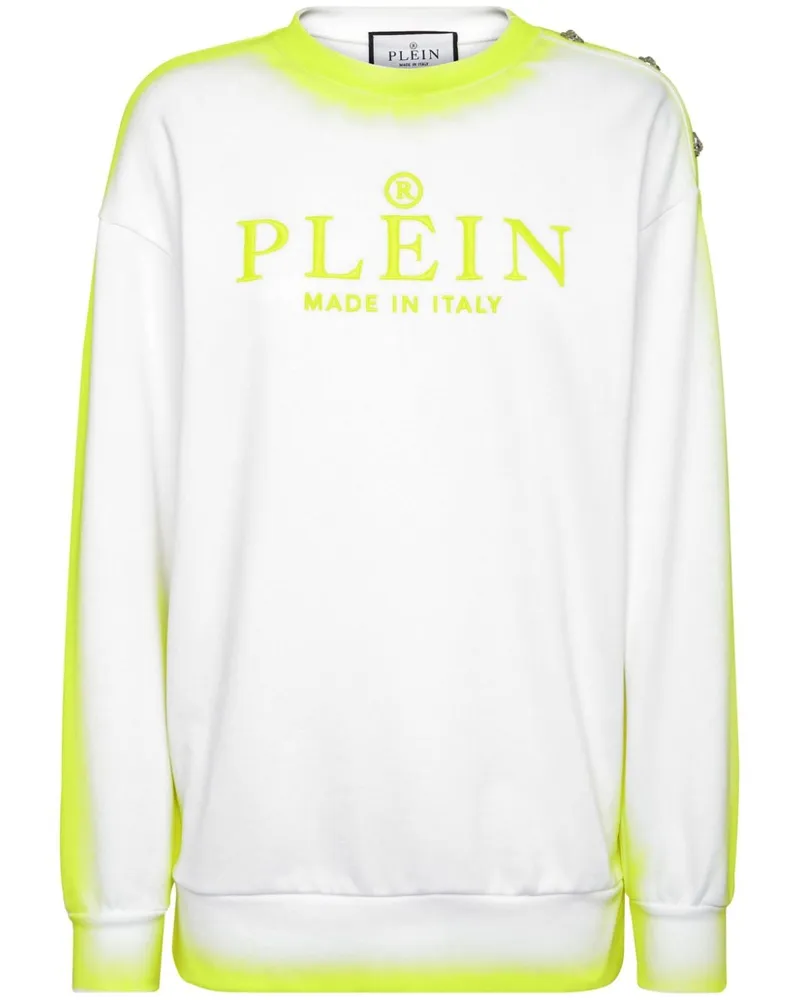 Philipp Plein Sweatshirt mit Logo-Stickerei - Weiß Weiß