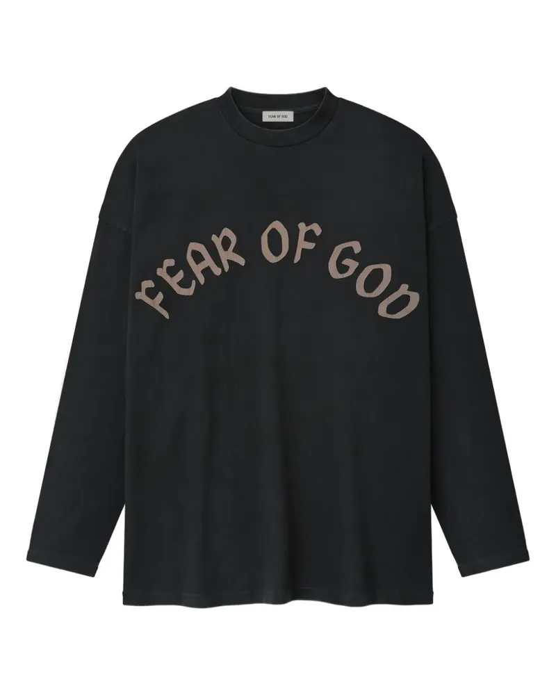 Fear of God Langarmshirt mit Logo-Print - Schwarz Schwarz
