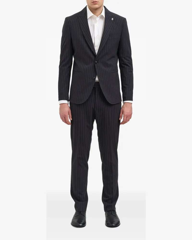 Daniele Alessandrini pinstripe-pattern single-breasted suit - Blau Blau