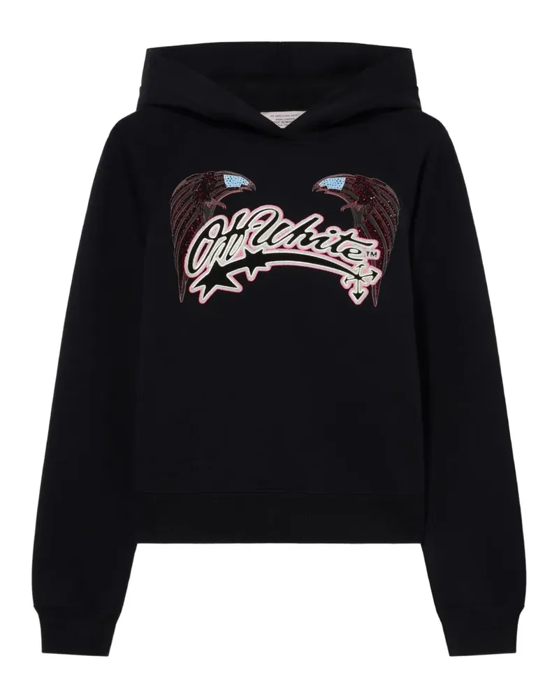 OFF-WHITE x Swarovski Hoodie mit Kristallen - Schwarz Schwarz