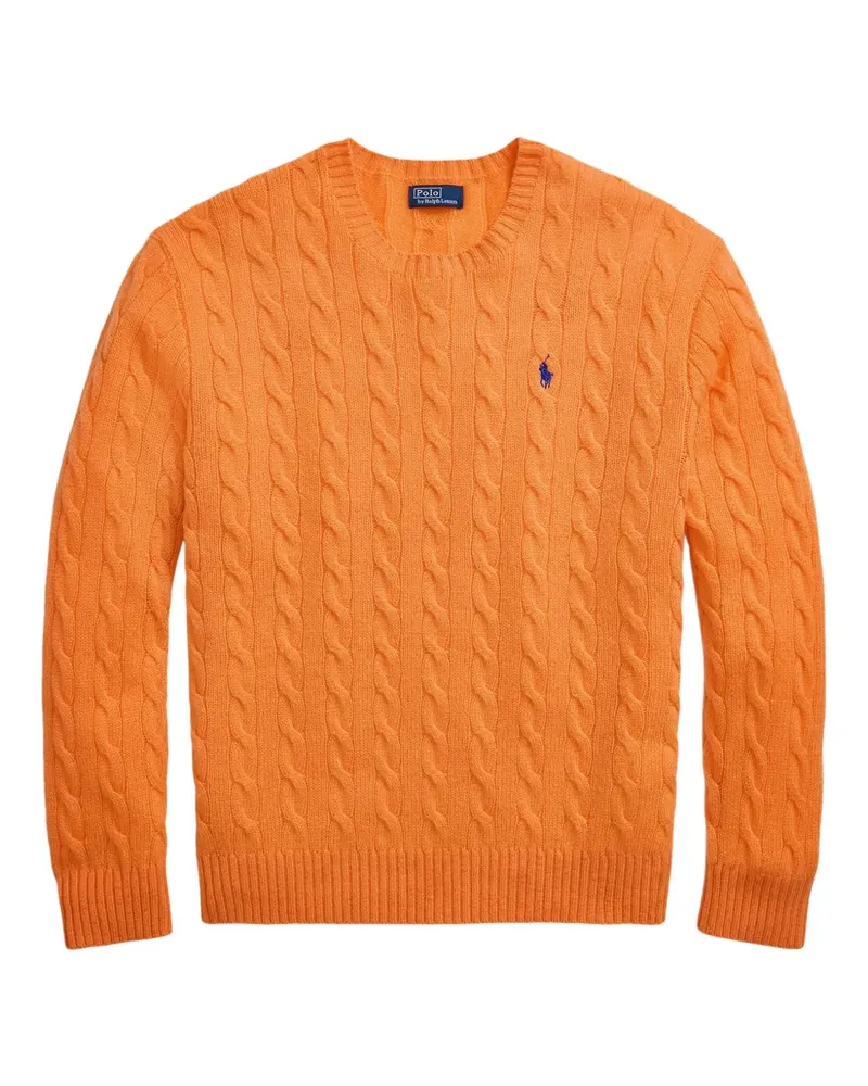 Ralph Lauren Pullover mit Zopfmuster - Orange Orange