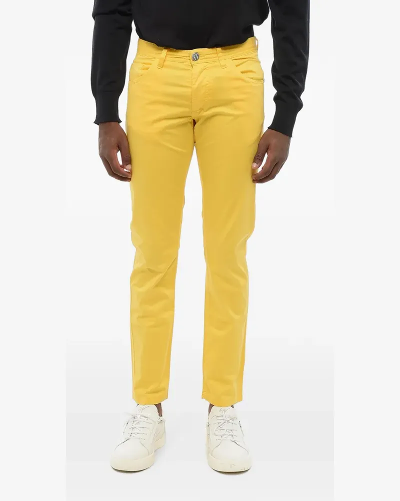 Corneliani Five-Pocket-Hose - Gelb Gelb