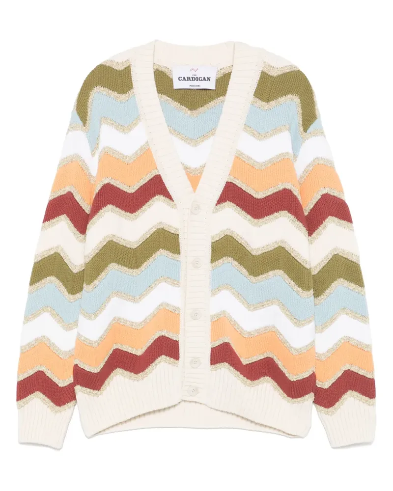 Missoni Cardigan mit Zickzackmuster - Nude Nude