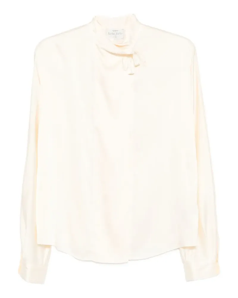 forte_forte Bluse mit Stehkragen - Nude Nude