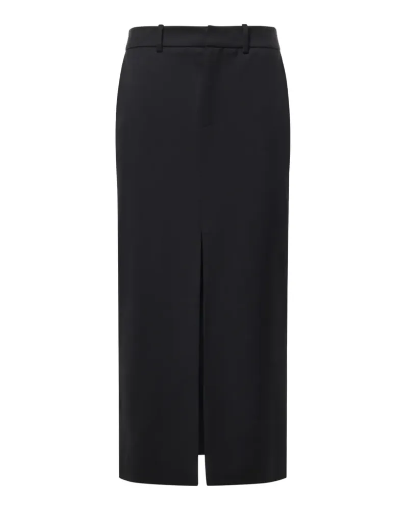 FRANKIE Shop Maybelle Midirock mit Gürtelschlaufe - Schwarz Schwarz