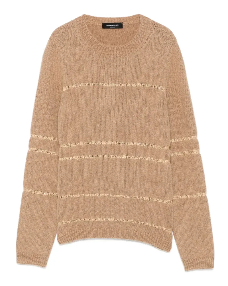 Fabiana Filippi Pullover mit Streifendetail - Nude Nude