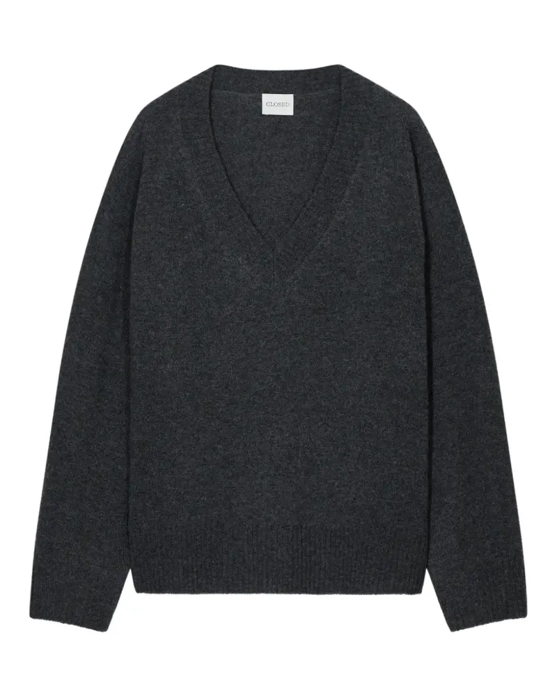 Closed Pullover mit V-Ausschnitt - Grau Grau
