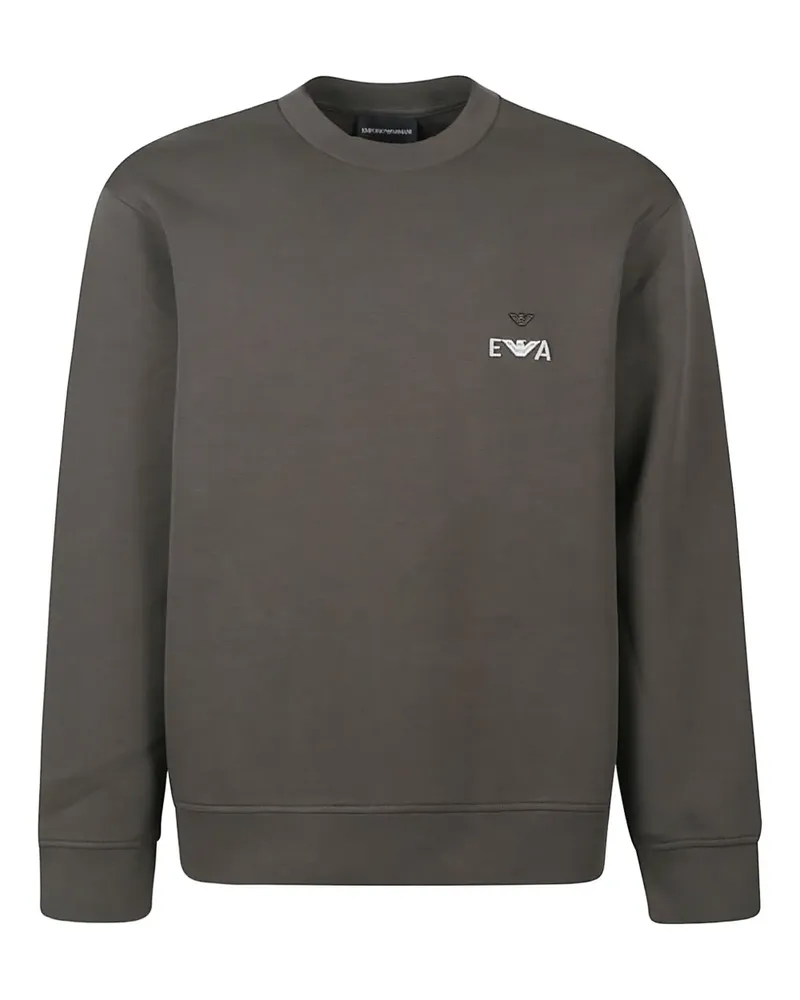 Emporio Armani Sweatshirt mit Adler-Logo - Schwarz Schwarz