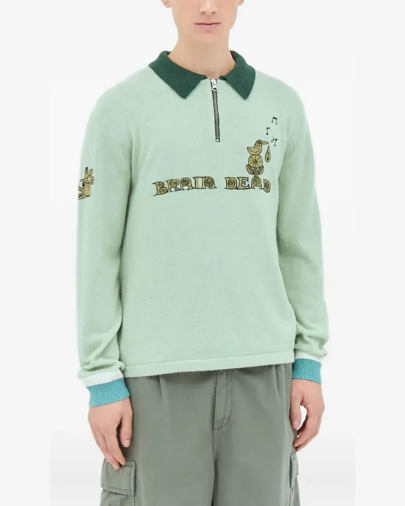 Brain Dead Lex Poloshirt - Grün Grün