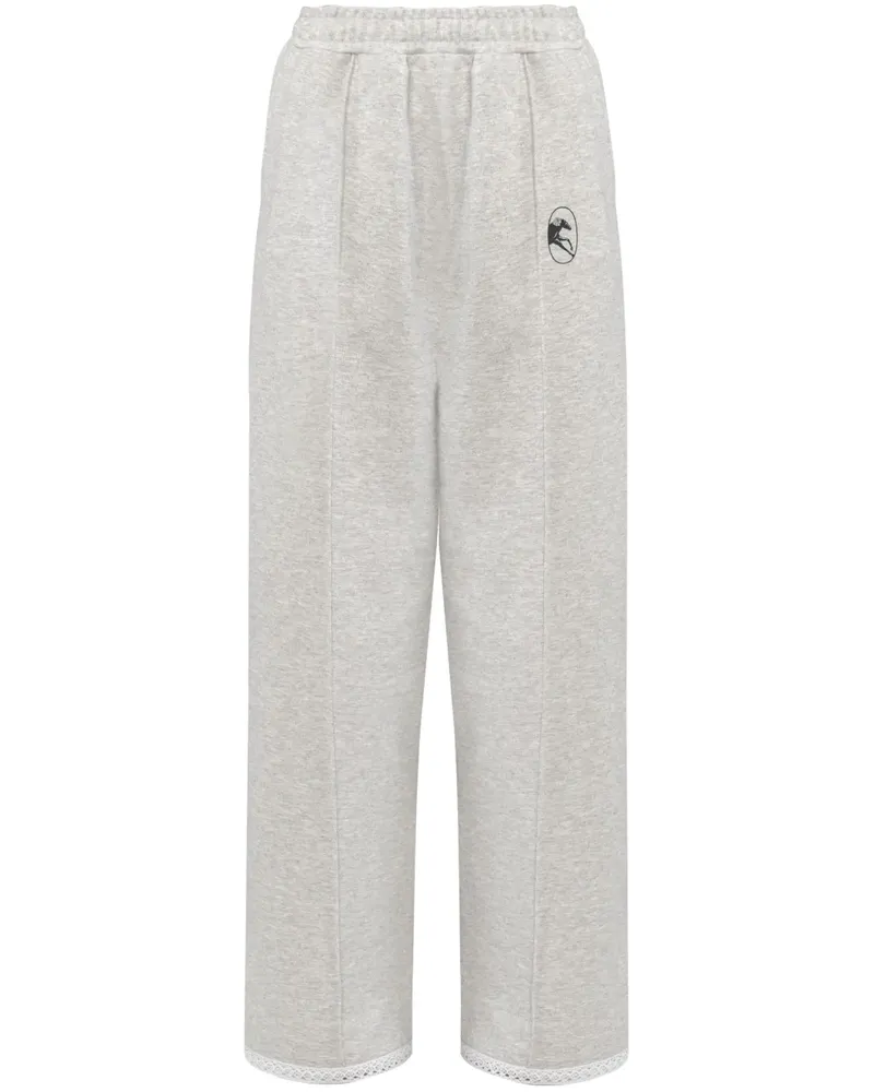 SLEEPER Jogginghose mit Logo-Print - Grau Grau