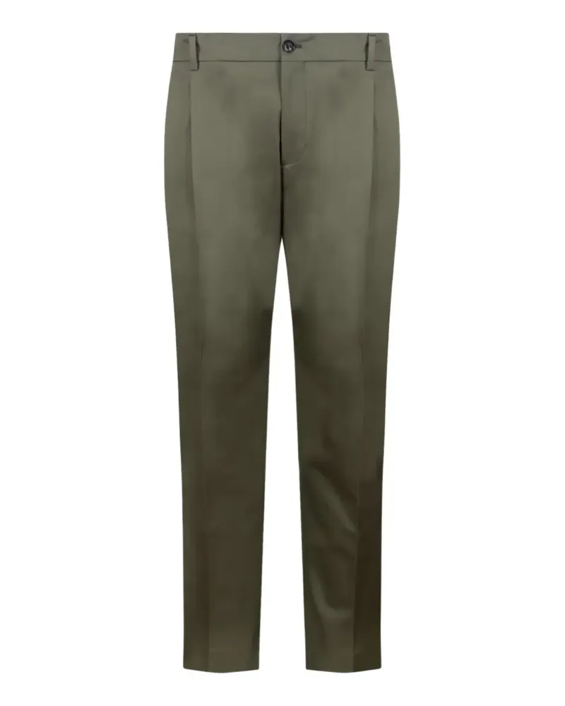 Be Able pleated straight trousers - Grün Grün