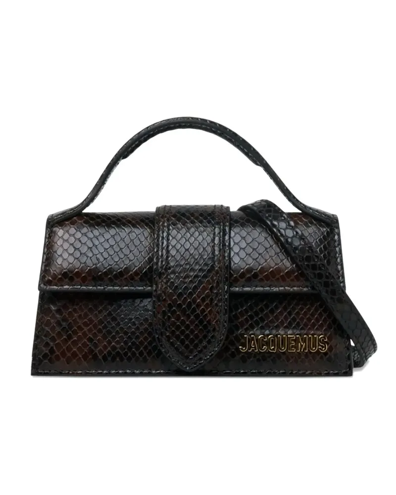 Jacquemus Bambino embossed-design crossbody bag - Braun Braun