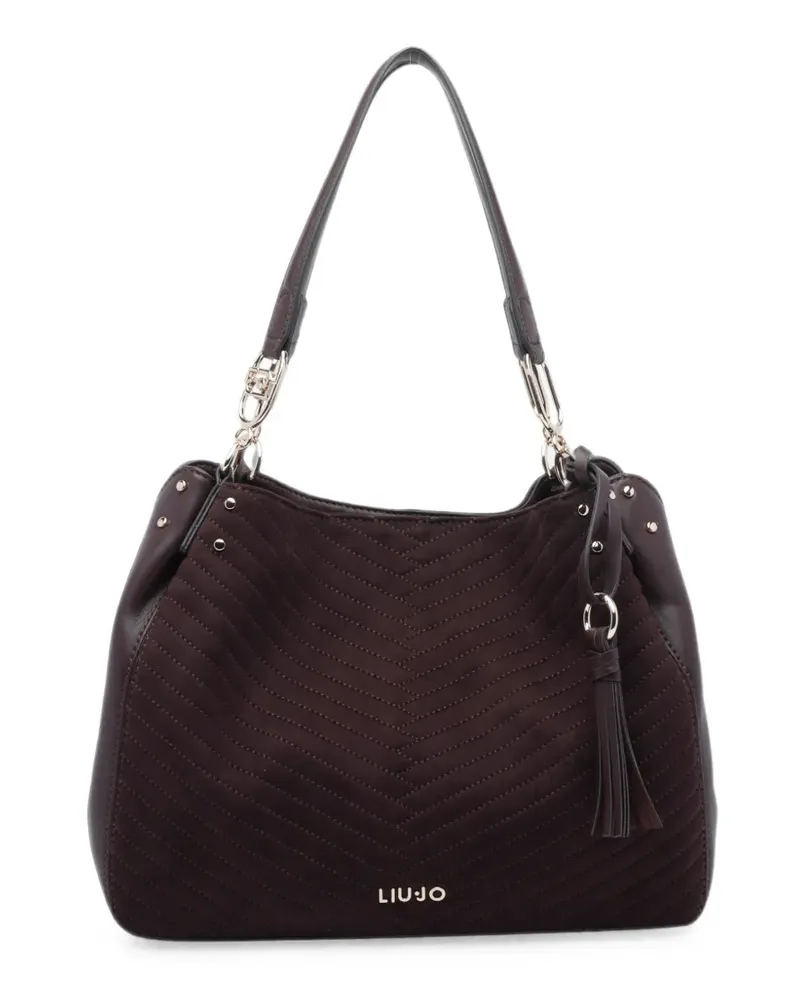 Liu Jo chevron-quilted tassel tote bag - Rot Rot