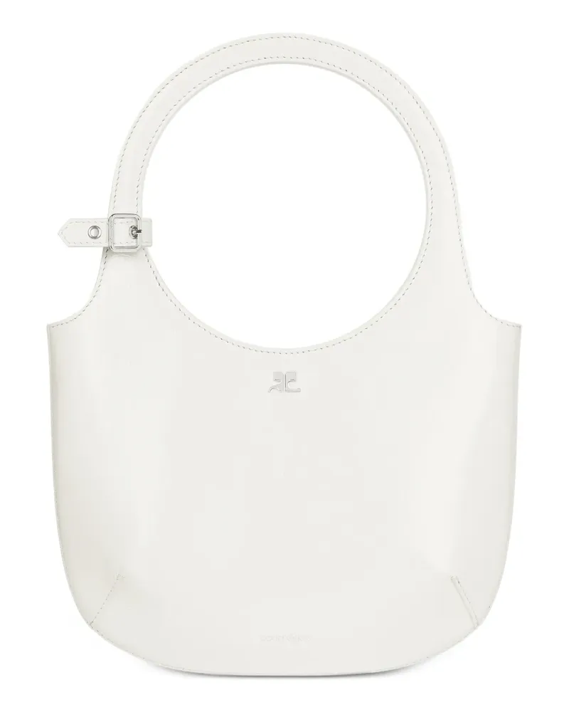Courrèges Handtasche mit Schnallendetail - Weiß Weiß